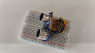 Ultrasonic Sensor HC-SR04 w/ voltage divider
