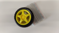 Yellow small wheels (for DC motors)